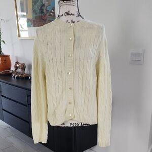 Mous & Hoffman Cotton/cashmere Cardigan . Made In SCOTLAND